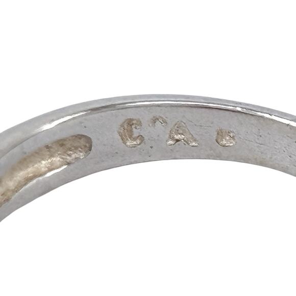 Simulated Ruby Cubic Zirconia Ring | Sterling Silver 925 | Size 6 - Picture 9 of 12